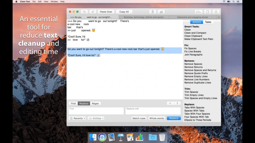 mac make text cleaner